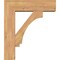 Ekena Millwork Imperial Block Smooth Bracket w/ Offset Brace, Western Red Cedar, 7 1/2"W x 26"D x 30"H BKT0806X26X30IMP05SWR - alternate 3